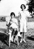 Fern holding Dickie Foreman and Leta (standing)