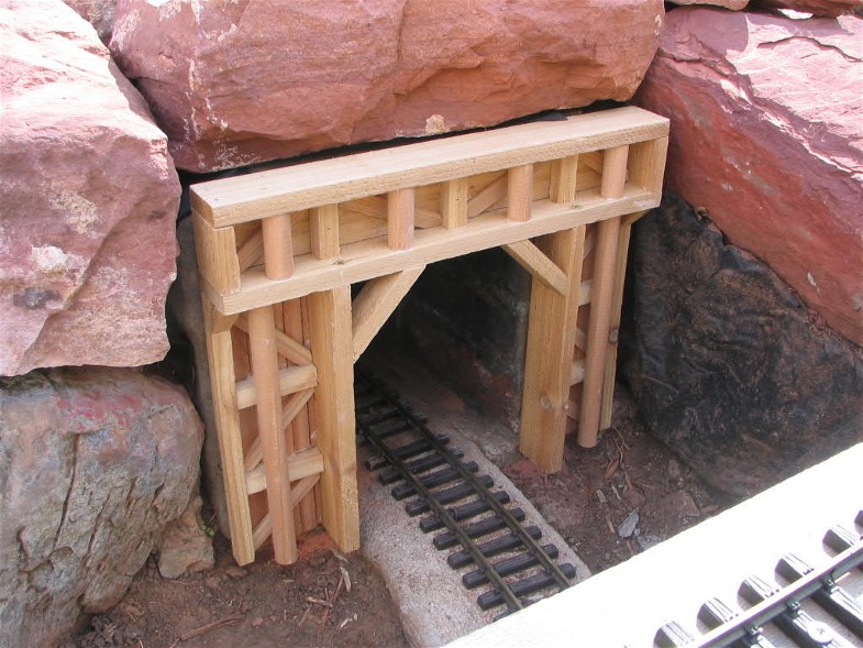 Tunnel portal in place