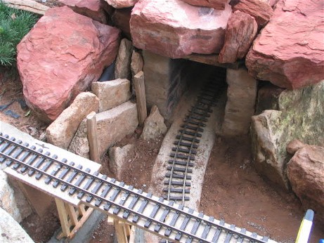East tunnel portal before construction